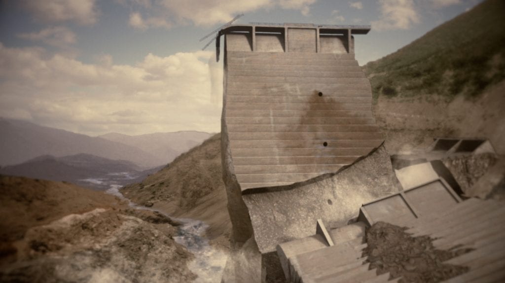 Colorized photo of the "Tombstone" by Pony Horton