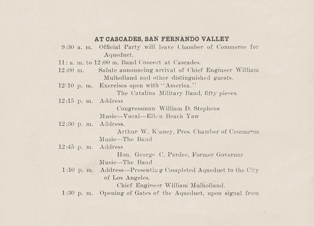 (1913)^*^ - Opening Ceremony Agenda (Page 1).