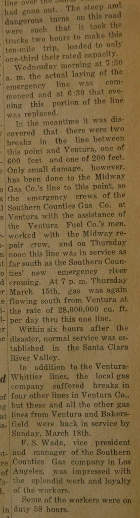 From the Fillmore American, Thursday, March 22, 1928, page 5